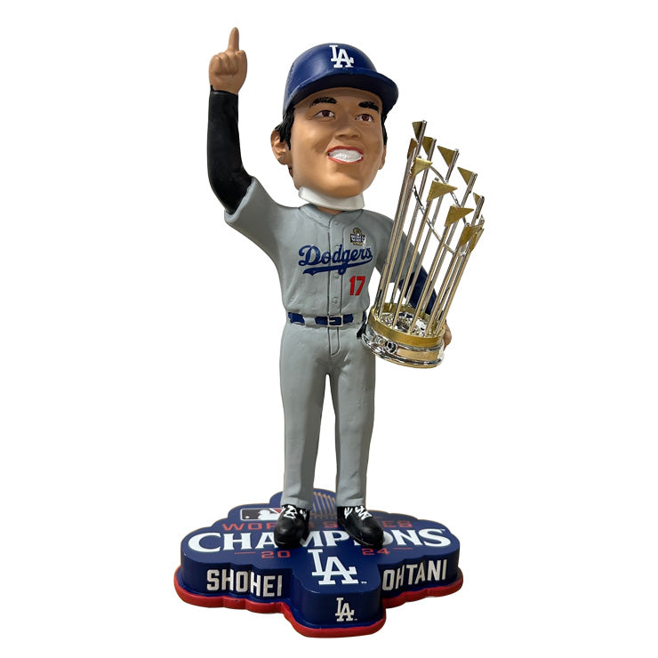 大谷翔平 8インチ ボブルヘッド 2024 ロサンゼルス・ドジャース ワールドシリーズ優勝記念 グッズ メジャーリーグ 人形 フィギュア 記念グッズ 記念アイテム FOCO