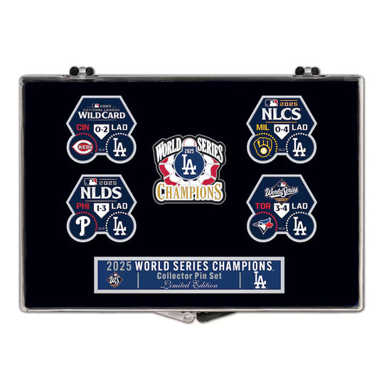 【予約販売】ドジャース 2025 ワールドシリーズ 優勝 ピンズ 5種類セット コレクター グッズ 記念グッズ 記念アイテム Wincraft ウィンクラフト