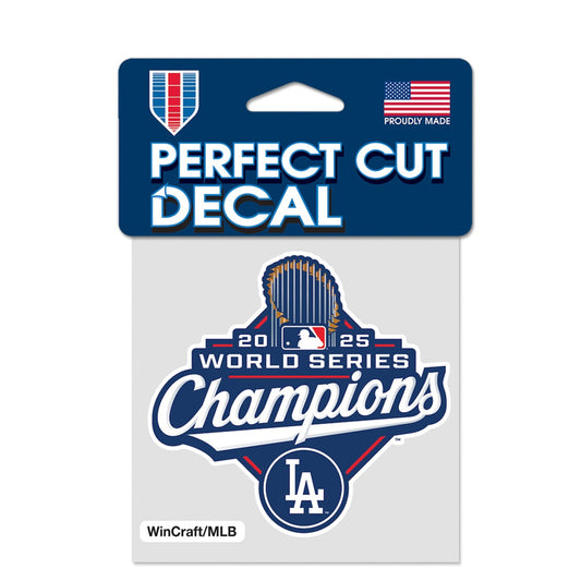 【予約販売】ドジャース 2025 ワールドシリーズ 優勝 パーフェクトカットデカール 4×4 シール グッズ 記念グッズ 記念アイテム Wincraft ウィンクラフト
