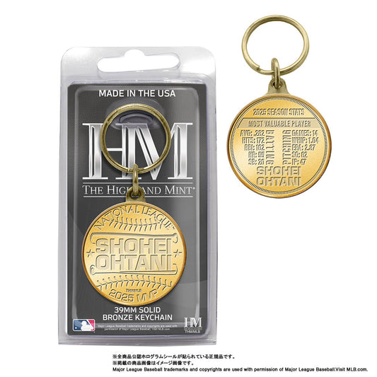 【予約】MLB ドジャース 大谷翔平 2025 NL MVP 受賞記念 コインキーチェーン キーホルダー 記念品 記念グッズ 記念アイテム 大谷 グッズ ハイランドミント