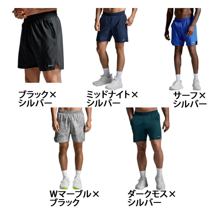 ツータイムズユー 2XU ハーフパンツ ショートパンツ エアロ 7インチ ショート メンズ ユニセックス MR6904B 半ズボン スポーツウェア トレーニングウェア ランニング ジョギング 大人 一般 ジム