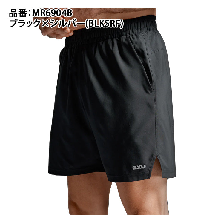 ツータイムズユー 2XU ハーフパンツ ショートパンツ エアロ 7インチ ショート メンズ ユニセックス MR6904B 半ズボン スポーツウェア トレーニングウェア ランニング ジョギング 大人 一般 ジム