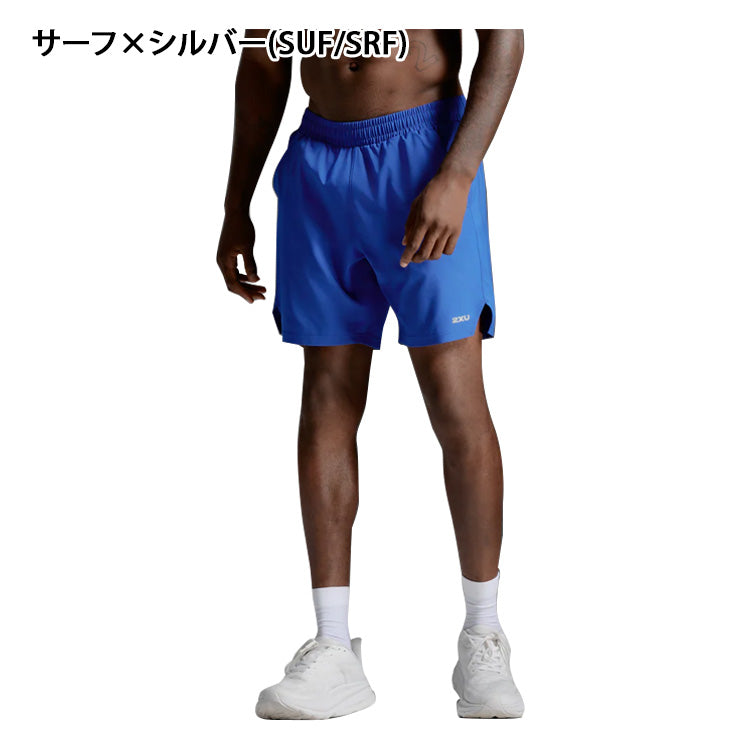 ツータイムズユー 2XU ハーフパンツ ショートパンツ エアロ 7インチ ショート メンズ ユニセックス MR6904B 半ズボン スポーツウェア トレーニングウェア ランニング ジョギング 大人 一般 ジム
