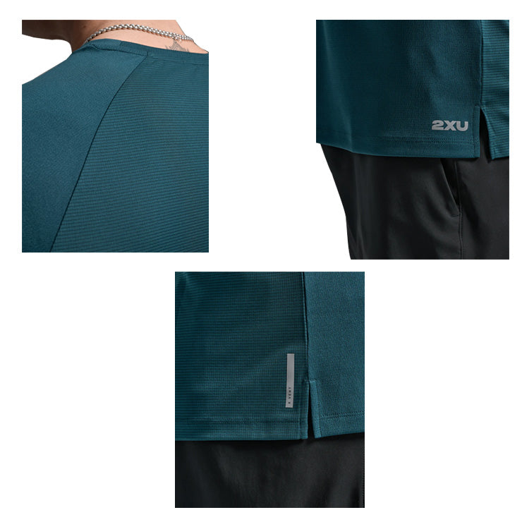 【2025モデル】2XU ツータイムズユー ウェア エアロ Tシャツ 半袖 メンズ ユニセックス MR7441A 大人 一般 トップス スポーツウェア トレーニングウェア ジム ランニング ジョギング