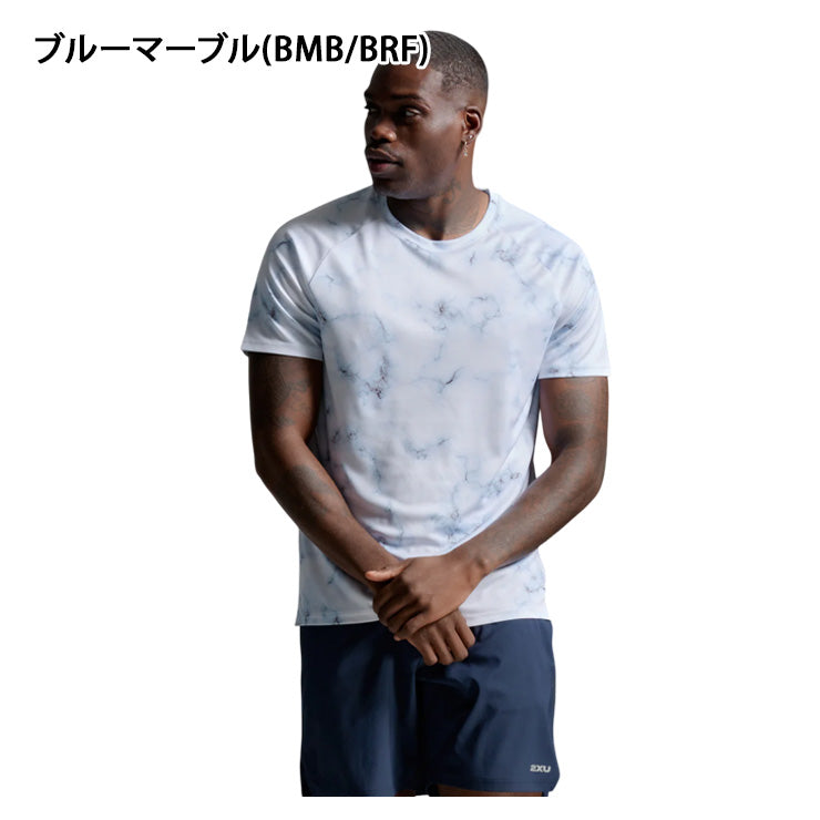 【2025モデル】2XU ツータイムズユー ウェア エアロ Tシャツ 半袖 メンズ ユニセックス MR7441A 大人 一般 トップス スポーツウェア トレーニングウェア ジム ランニング ジョギング