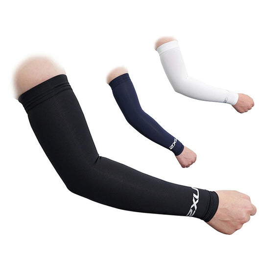 ツータイムズユー 2XU コンプレッション スリム アームガード 細タイプ アームスリーブ 両腕用 メンズ レディース UA6410A ゴルフ 野球 陸上 ランニング マラソン 着圧 アームカバー コンプレッションウェア スポーツウェア トレーニングウェア 黒 紺 白