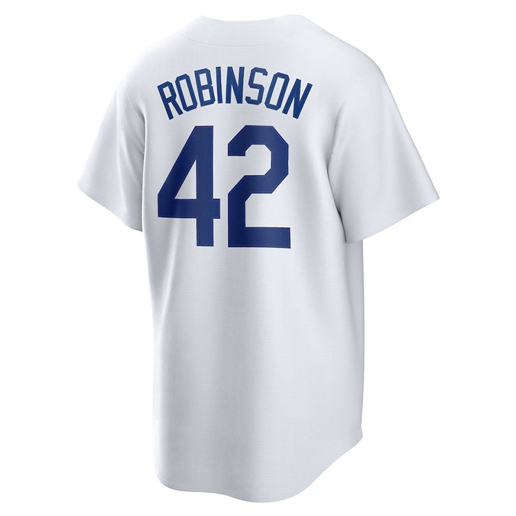 【並行輸入品】ナイキ MLB ジャッキー・ロビンソン ブルックリン・ドジャース レプリカユニフォーム クーパーズタウン レプリカジャージ  Brooklyn Dodgers Jackie Robinson Nike White Home Cooperstown Collection  Player