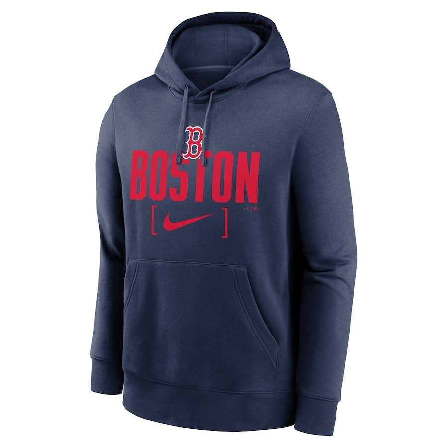 ナイキ ボストン・レッドソックス 長袖 パーカー Boston Red Sox Nike Navy Club Slack Pullover Hoodie メンズ NKDK-44B-BQ-1TG プルオーバー フーディー フリース 裏起毛 冬物 スウェット MLB メジャーリーグ 公式アイテム nike