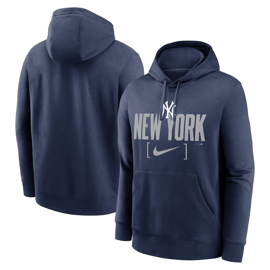 ナイキ ニューヨーク・ヤンキース 長袖 パーカー New York Yankees Nike Navy Club Slack Pullover Hoodie メンズ NKDK-44B-NK-1TG プルオーバー フーディー フリース 裏起毛 冬物 スウェット MLB メジャーリーグ 公式アイテム nike