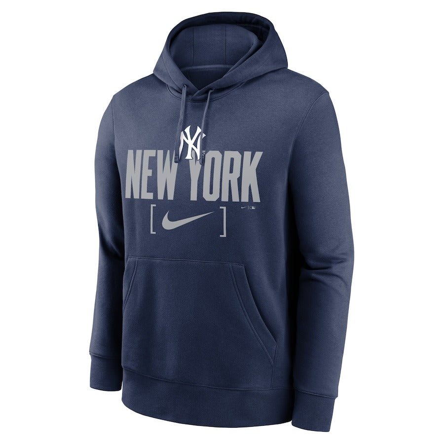 ナイキ ニューヨーク・ヤンキース 長袖 パーカー New York Yankees Nike Navy Club Slack Pullover Hoodie メンズ NKDK-44B-NK-1TG プルオーバー フーディー フリース 裏起毛 冬物 スウェット MLB メジャーリーグ 公式アイテム nike