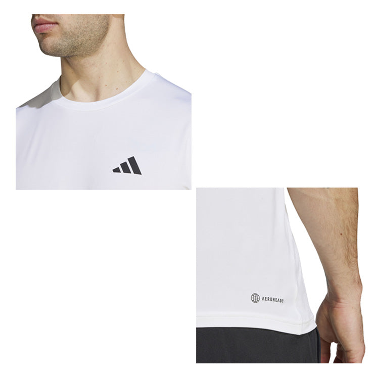 アディダス ウェア 半袖 Tシャツ トレイン エッセンシャルズ ストレッチ トレーニング 半袖Tシャツ BXH44 夏用 スポーツウェア トレーニングウェア ジム ランニング ジョギング adidas