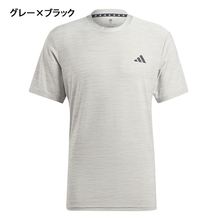 アディダス ウェア 半袖 Tシャツ トレイン エッセンシャルズ ストレッチ トレーニング 半袖Tシャツ BXH44 夏用 スポーツウェア トレーニングウェア ジム ランニング ジョギング adidas