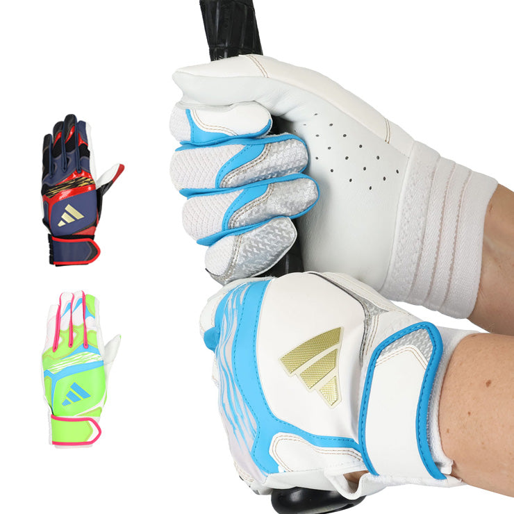 【刺繍1円】2025モデル アディダス バッティンググローブ TOP1 両手用 大人 一般 LBG204A カラー バッティング手袋 バッティンググラブ 打者用手袋 草野球 練習 試合 ソフトボール adidas