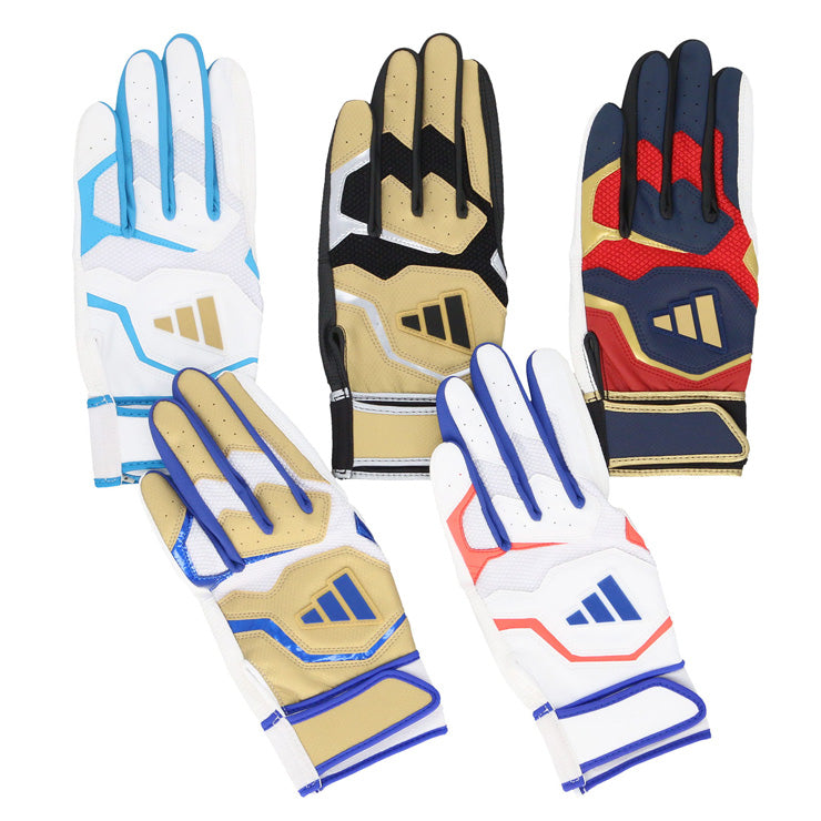 【刺繍1円】2025モデル アディダス バッティンググローブ 大人用 ジュニア用 BASIC 両手用 一般 少年野球 LBG404 カラー バッティング手袋 バッティンググラブ 打者用手袋 大人 一般 子供 こども キッズ 草野球 練習 試合 ソフトボール adidas