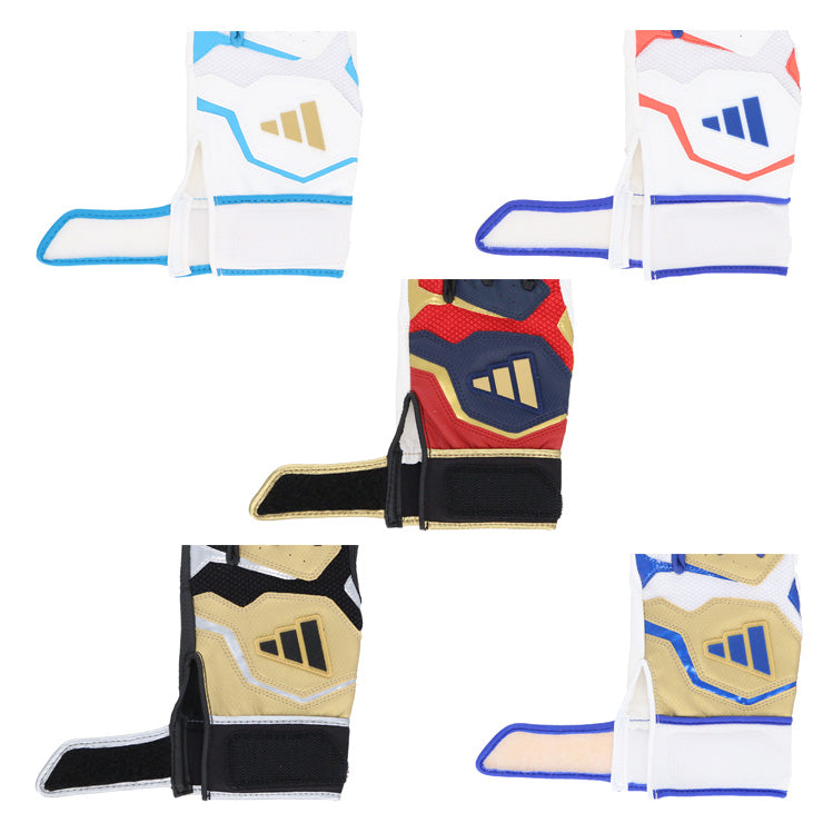 【刺繍1円】2025モデル アディダス バッティンググローブ 大人用 ジュニア用 BASIC 両手用 一般 少年野球 LBG404 カラー バッティング手袋 バッティンググラブ 打者用手袋 大人 一般 子供 こども キッズ 草野球 練習 試合 ソフトボール adidas