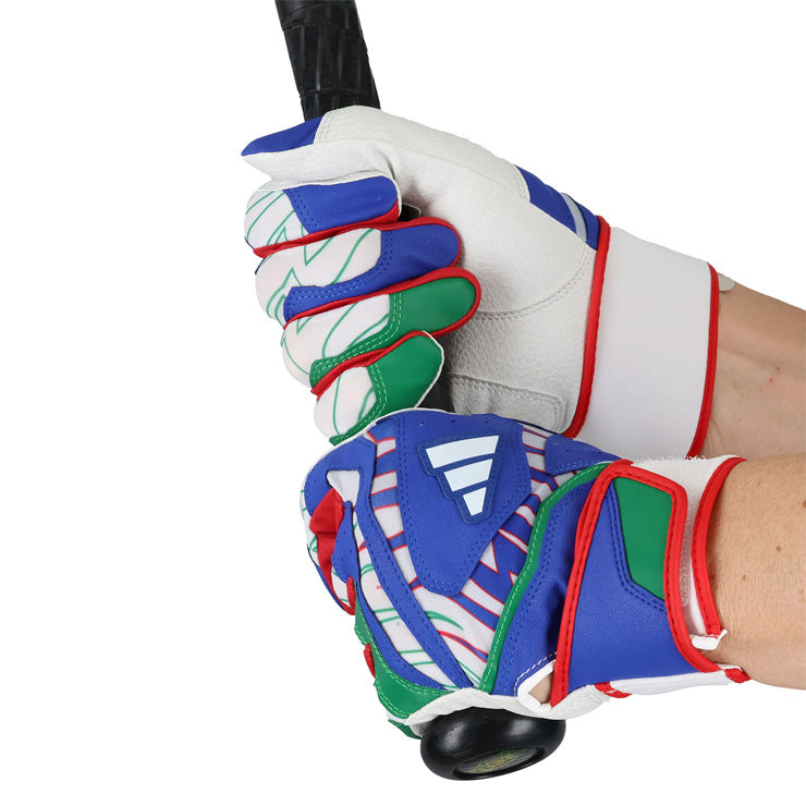 【刺繍1円】2025モデル アディダス バッティンググローブ MID 両手用 大人 一般 LBG504 カラー バッティング手袋 バッティンググラブ 打者用手袋 草野球 練習 試合 ソフトボール adidas