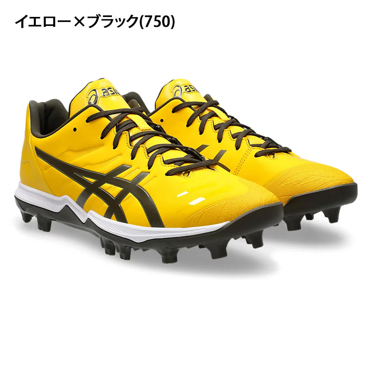 【2025モデル】アシックス 野球 ポイントスパイク 限定カラー ゴールドステージ ファング スタッドスパイク 25.0～30.0 大人 一般 1121A067 106 750 紐 ひも ローカット レギュラーカット カラースパイク 草野球 軽量 試合 靴 大きいサイズあり goldstage fang asics