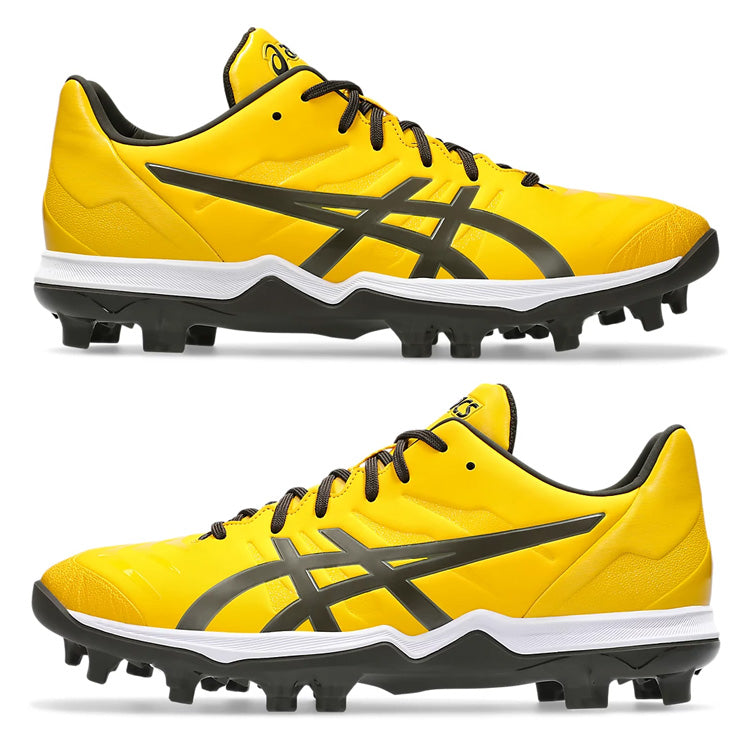 【2025モデル】アシックス 野球 ポイントスパイク 限定カラー ゴールドステージ ファング スタッドスパイク 25.0～30.0 大人 一般 1121A067 106 750 紐 ひも ローカット レギュラーカット カラースパイク 草野球 軽量 試合 靴 大きいサイズあり goldstage fang asics