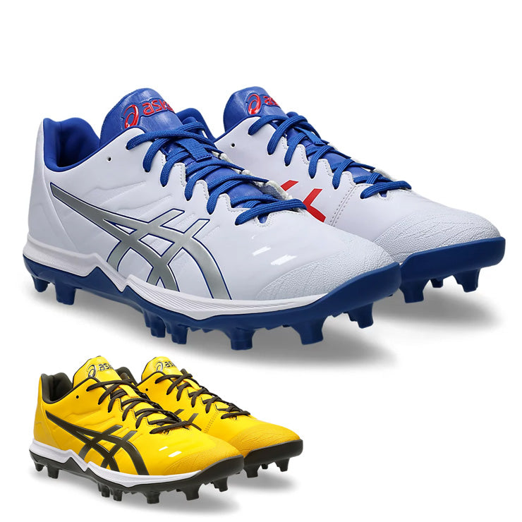【2025モデル】アシックス 野球 ポイントスパイク 限定カラー ゴールドステージ ファング スタッドスパイク 25.0～30.0 大人 一般 1121A067 106 750 紐 ひも ローカット レギュラーカット カラースパイク 草野球 軽量 試合 靴 大きいサイズあり goldstage fang asics