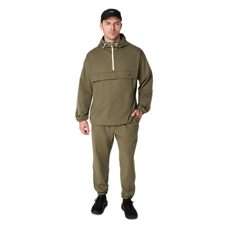 アシックス プルオーバージャケット ロングパンツ 上下セット ダブルウィーブ リラックス メンズ ユニセックス 2031E893 2031E907 ジャージ パーカー フーディー 上下 長袖 長ズボン スポーツウェア トレーニング ランニング ジョギング 大きいサイズ asics