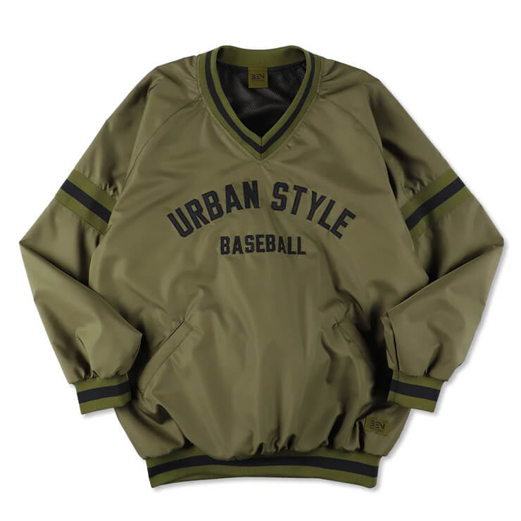 ベンゼネラル BEN GENERAL 野球 Vネックジャケット URBAN STYLE 長袖 Vジャン メンズ ユニセックス 冬物 BG3AT710 上 野球ウェア スポーツウェア トレーニングウェア ウィンドブレーカー グランドコート 冬用 かっこいい おしゃれ 大きいサイズ あす楽