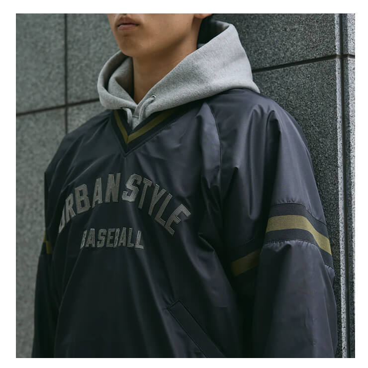 ベンゼネラル BEN GENERAL 野球 Vネックジャケット URBAN STYLE 長袖 Vジャン メンズ ユニセックス 冬物 BG3AT710 上 野球ウェア スポーツウェア トレーニングウェア ウィンドブレーカー グランドコート 冬用 かっこいい おしゃれ 大きいサイズ あす楽