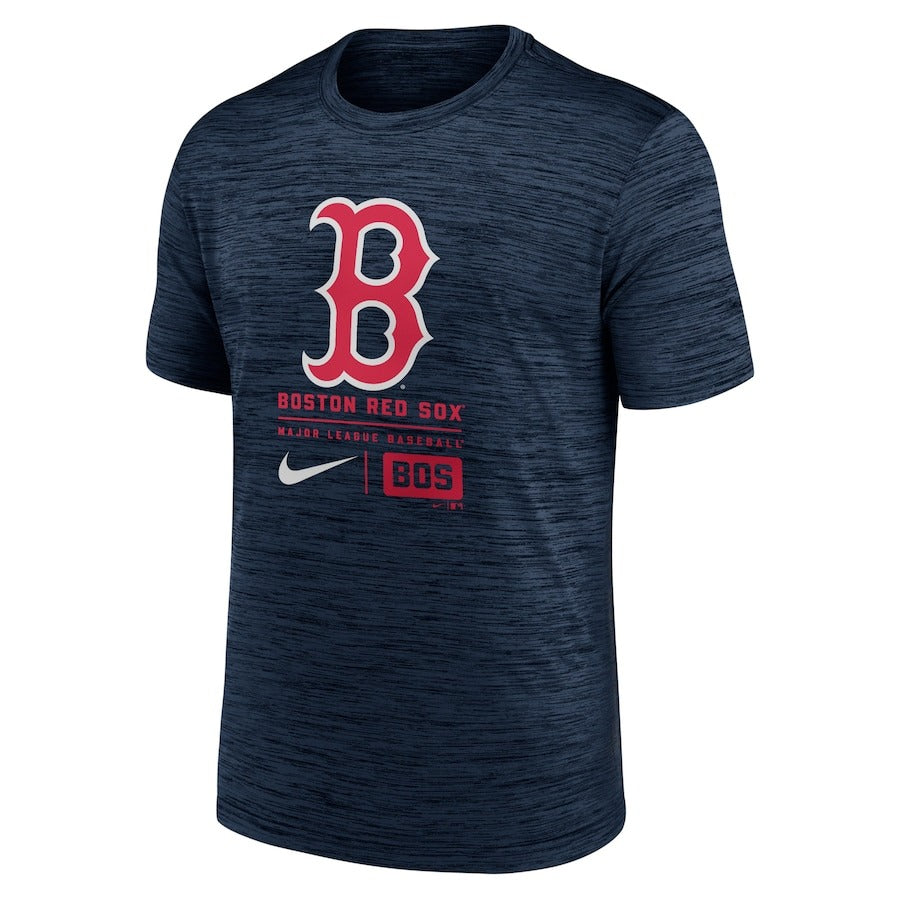 ナイキ ボストン・レッドソックス 半袖 Tシャツ ラージロゴ ベロシティ Boston Red Sox Nike Navy Large Logo Velocity T-Shirt メンズ NKPQ-44B-BQ-B1Y カジュアル 普段着 スポカジ スポーツウェア トレーニングウェア MLB メジャーリーグ グッズ 公式アイテム nike