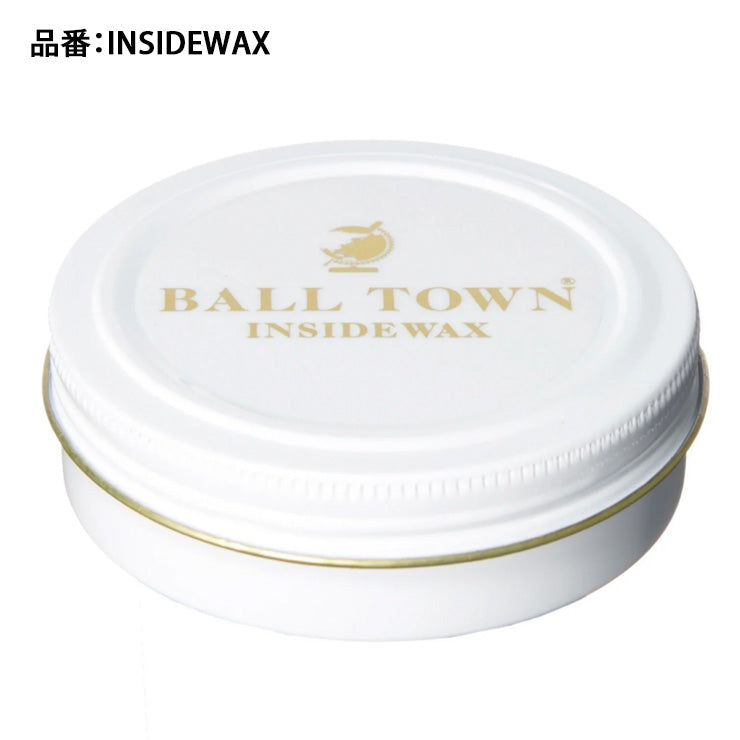 【専用スポンジ付き】BALL TOWN ボールタウン 野球 グラブ用 インサイドワックス 捕球面用 保革ワックス INSIDE WAX 受球面 オイル 高級 グローブ グラブ ミット お手入れ メンテナンス用品