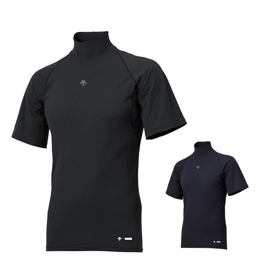 【2025モデル】デサント 野球 アンダーシャツ ハイネック 半袖 リラックスフィット 夏用 大人 高校野球 DB5SUD11M 高校生 中学生 一般 アンダーウェア インナーウェア 大きいサイズあり descente