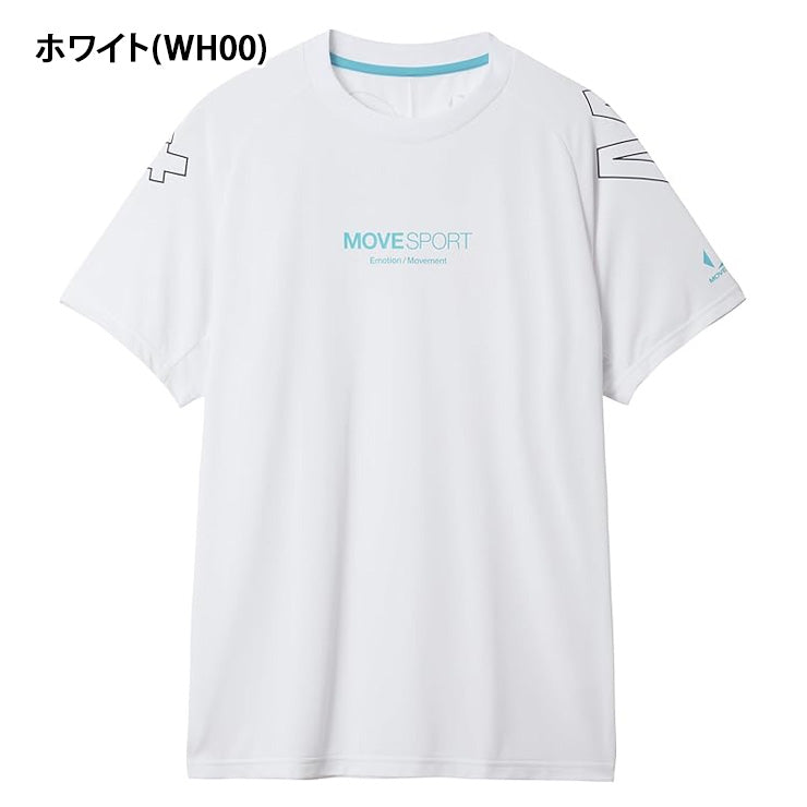 【2025モデル】デサント ムーブスポーツ 半袖 Tシャツ ミニリップ メンズ ST5FHT03M 夏用 スポーツウェア トレーニングウェア ジム ランニング ジョギング ウェア カジュアル 大きいサイズあり descente move sports