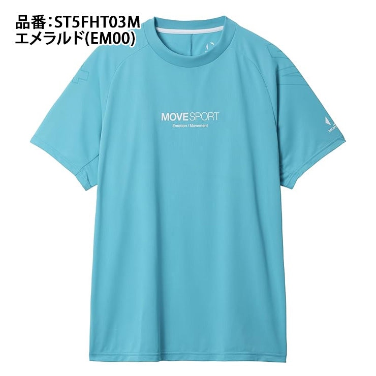 【2025モデル】デサント ムーブスポーツ 半袖 Tシャツ ミニリップ メンズ ST5FHT03M 夏用 スポーツウェア トレーニングウェア ジム ランニング ジョギング ウェア カジュアル 大きいサイズあり descente move sports