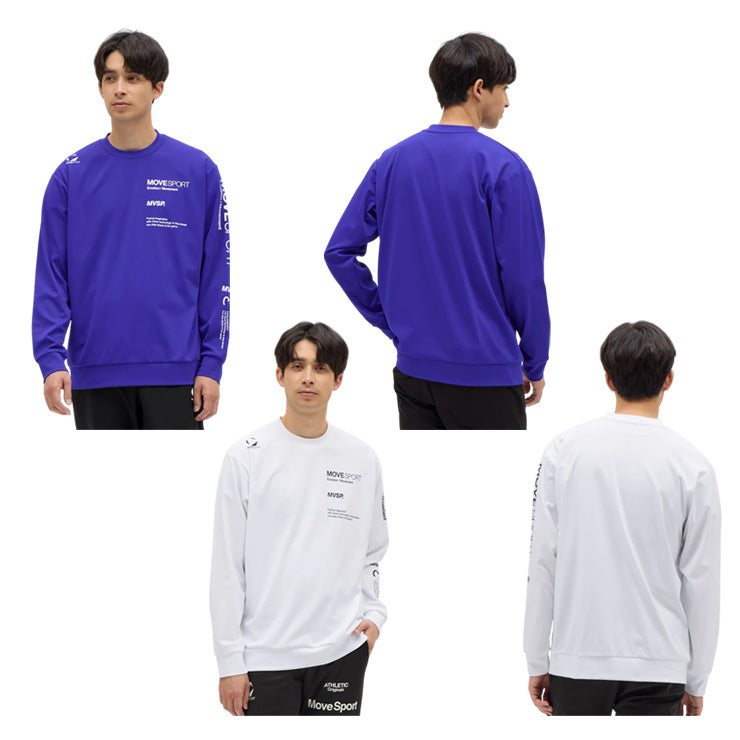 【2025モデル】デサント ムーブスポーツ 長袖 Tシャツ S.F.TECH 2FACE スリーブロゴ メンズ ST5FLT01M スポーツウェア トレーニングウェア ジム ランニング ジョギング ウェア カジュアル 大きいサイズあり descente move sports