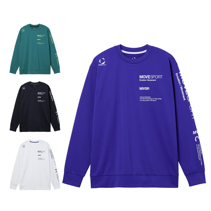 【2025モデル】デサント ムーブスポーツ 長袖 Tシャツ S.F.TECH 2FACE スリーブロゴ メンズ ST5FLT01M スポーツウェア トレーニングウェア ジム ランニング ジョギング ウェア カジュアル 大きいサイズあり descente move sports