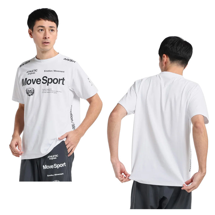 【石川祐希選手着用】デサント ムーブスポーツ 半袖 Tシャツ サンスクリーン NIR TAIKYU メンズ ST5SHT12M 夏用 スポーツウェア トレーニングウェア ジム ランニング ジョギング ウェア 大きいサイズあり descente movesport
