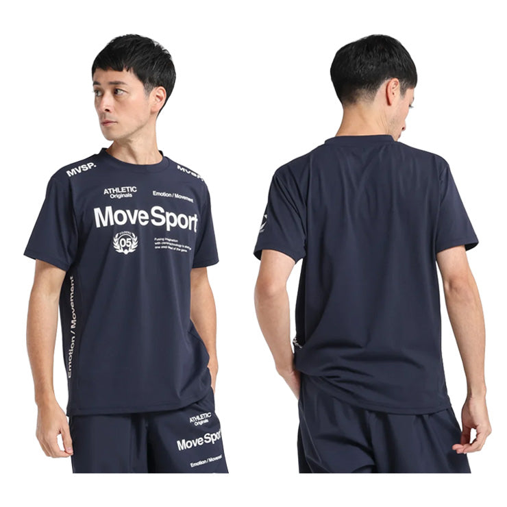 【石川祐希選手着用】デサント ムーブスポーツ 半袖 Tシャツ サンスクリーン NIR TAIKYU メンズ ST5SHT12M 夏用 スポーツウェア トレーニングウェア ジム ランニング ジョギング ウェア 大きいサイズあり descente movesport