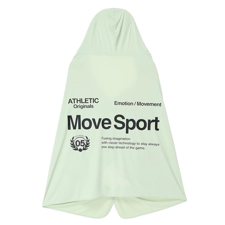 【2026モデル】デサント ムーブスポーツ 冷感遮熱ポンチョ SEA BREEZEコラボ フード付き 着る日傘 ST6FSZS1U かぶる コート 夏 猛暑 冷たい 冷やす 気持ちいい 熱中症対策 暑さ対策 屋外作業 野球 ゴルフ スポーツ アウトドア 観戦 クールダウン descente movesport
