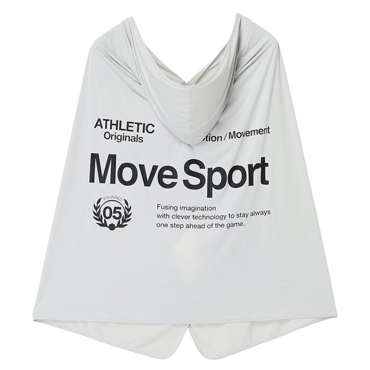 【2026モデル】デサント ムーブスポーツ 冷感遮熱ポンチョ SEA BREEZEコラボ フード付き 着る日傘 ST6FSZS1U かぶる コート 夏 猛暑 冷たい 冷やす 気持ちいい 熱中症対策 暑さ対策 屋外作業 野球 ゴルフ スポーツ アウトドア 観戦 クールダウン descente movesport