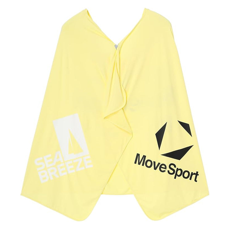 【2026モデル】デサント ムーブスポーツ 冷感遮熱ポンチョ SEA BREEZEコラボ フード付き 着る日傘 ST6FSZS1U かぶる コート 夏 猛暑 冷たい 冷やす 気持ちいい 熱中症対策 暑さ対策 屋外作業 野球 ゴルフ スポーツ アウトドア 観戦 クールダウン descente movesport