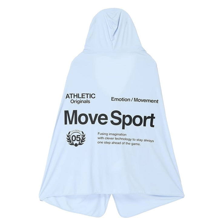 【2026モデル】デサント ムーブスポーツ 冷感遮熱ポンチョ SEA BREEZEコラボ フード付き 着る日傘 ST6FSZS1U かぶる コート 夏 猛暑 冷たい 冷やす 気持ちいい 熱中症対策 暑さ対策 屋外作業 野球 ゴルフ スポーツ アウトドア 観戦 クールダウン descente movesport