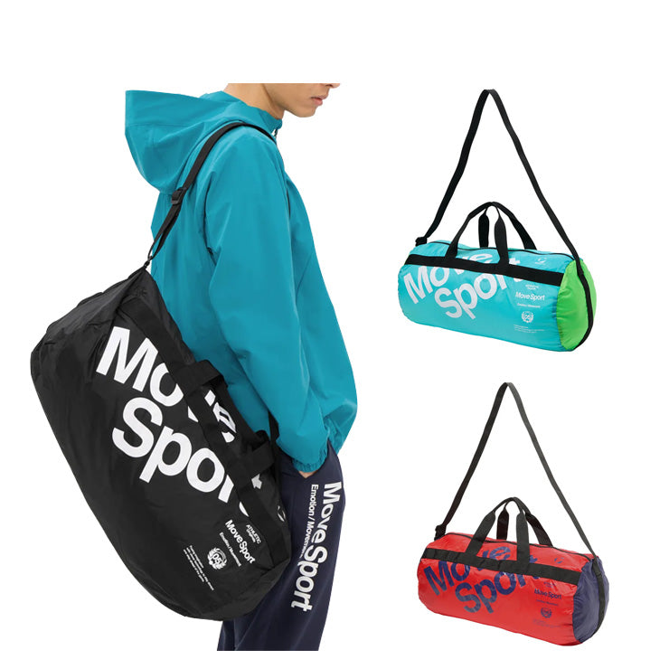 【2026モデル】デサント ムーブスポーツ ポケッタブル ドラムバッグ 33L ボストンバッグ コンパクトに折りたたみ可 MOVESPORT ST6SBB01U スポーツバッグ かばん 鞄 カバン 遠征 合宿 旅行 サブバッグ descente