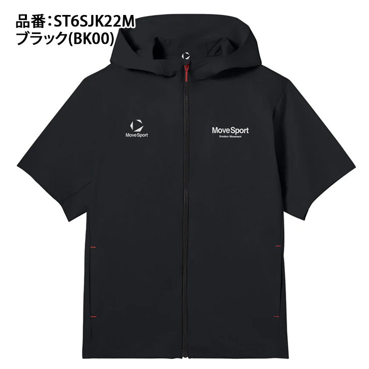 【2026モデル】デサント ムーブスポーツ 半袖 フルジップ クロスフーディー 接触冷感 ジャケット メンズ ST6SJK22M パーカー 夏用 スポーツウェア トレーニングウェア ジム ランニング ジョギング ウェア 大きいサイズあり descente movesport