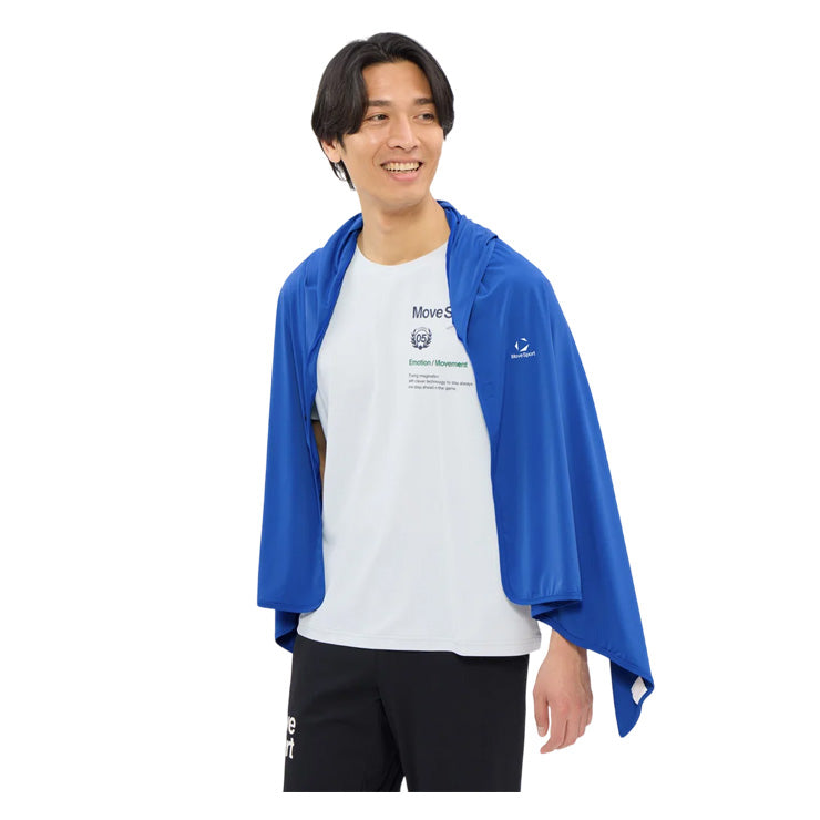2026モデル デサント ムーブスポーツ 冷感遮熱ポンチョ フード付き 着る日傘 ST6SSZ03U かぶる コート 夏 猛暑 冷たい 冷やす 気持ちいい 熱中症対策 暑さ対策 屋外作業 野球 高校野球 ゴルフ スポーツ アウトドア 観戦 クールダウン descente movesport