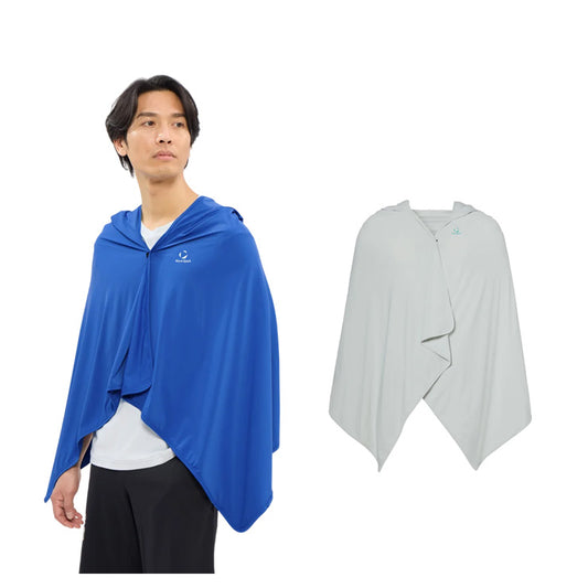 2026モデル デサント ムーブスポーツ 冷感遮熱ポンチョ フード付き 着る日傘 ST6SSZ03U かぶる コート 夏 猛暑 冷たい 冷やす 気持ちいい 熱中症対策 暑さ対策 屋外作業 野球 高校野球 ゴルフ スポーツ アウトドア 観戦 クールダウン descente movesport