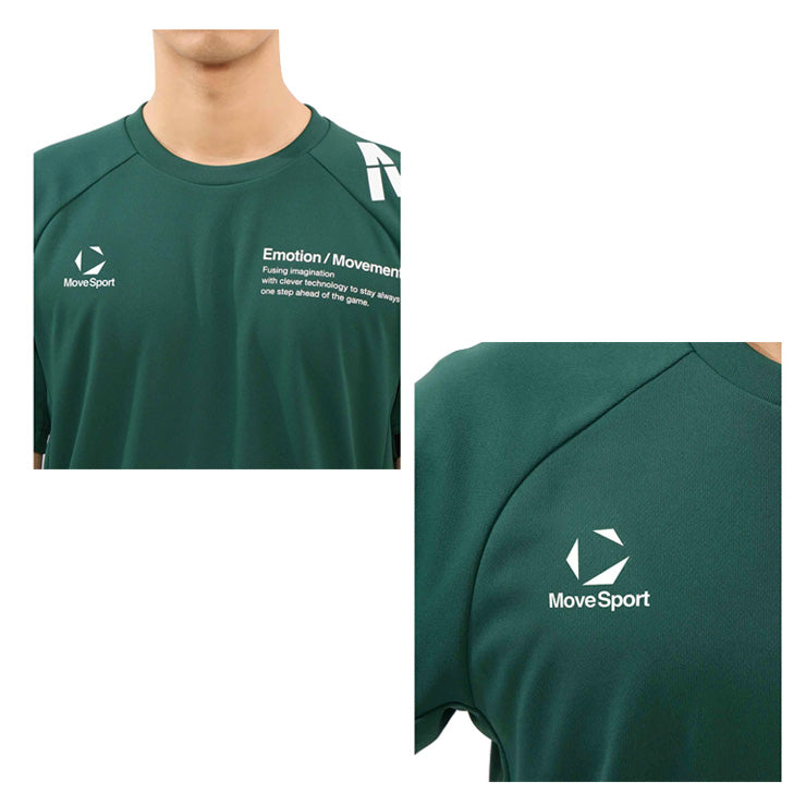 【石川祐希選手着用】2026モデル デサント ムーブスポーツ バレーボール 半袖 プラクティスシャツ Tシャツ バレーシャツ メンズ SV6SHT04U 夏用 スポーツウェア トレーニングウェア ジム ランニング ジョギング ウェア 大きいサイズあり descente movesport