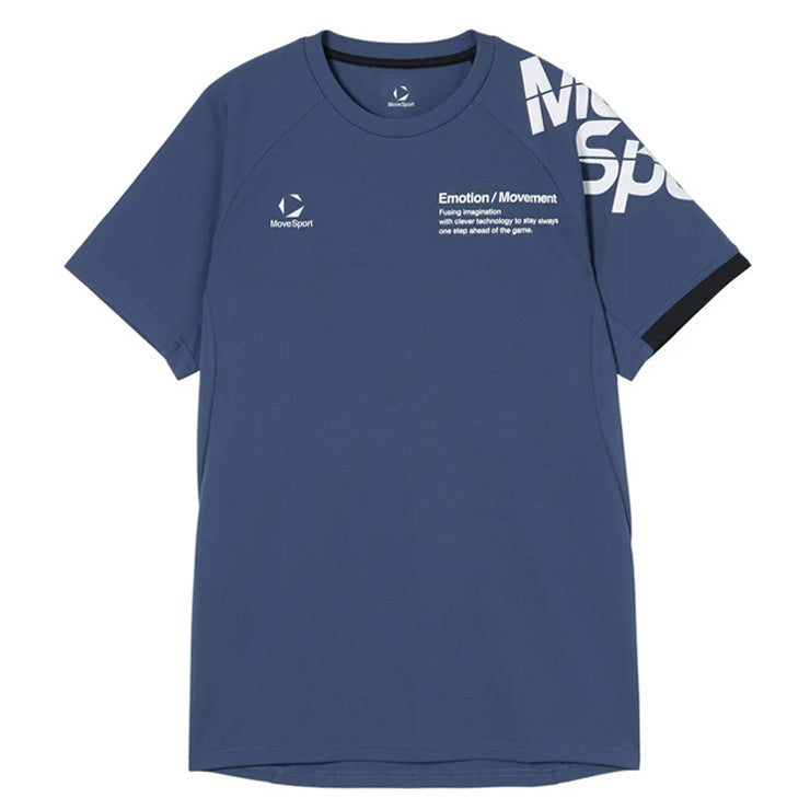 【石川祐希選手着用】2026モデル デサント ムーブスポーツ バレーボール 半袖 プラクティスシャツ Tシャツ バレーシャツ メンズ SV6SHT04U 夏用 スポーツウェア トレーニングウェア ジム ランニング ジョギング ウェア 大きいサイズあり descente movesport