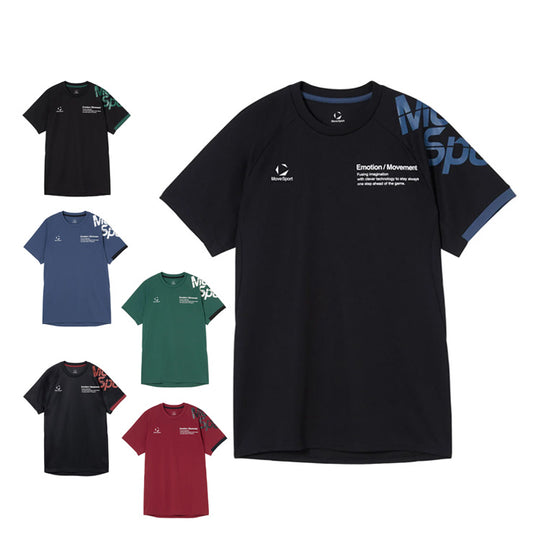 【石川祐希選手着用】2026モデル デサント ムーブスポーツ バレーボール 半袖 プラクティスシャツ Tシャツ バレーシャツ メンズ SV6SHT04U 夏用 スポーツウェア トレーニングウェア ジム ランニング ジョギング ウェア 大きいサイズあり descente movesport