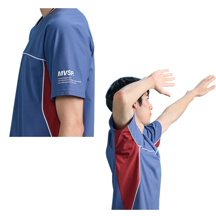【石川祐希選手着用】2026モデル デサント ムーブスポーツ バレーボール 半袖 プラクティスシャツ Tシャツ バレーシャツ メンズ SV6SHT10U 夏用 スポーツウェア トレーニングウェア ジム ランニング ジョギング ウェア 大きいサイズあり descente movesport