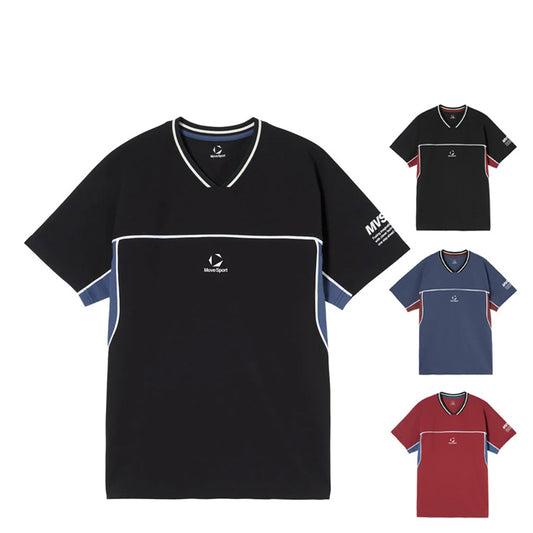 【石川祐希選手着用】2026モデル デサント ムーブスポーツ バレーボール 半袖 プラクティスシャツ Tシャツ バレーシャツ メンズ SV6SHT10U 夏用 スポーツウェア トレーニングウェア ジム ランニング ジョギング ウェア 大きいサイズあり descente movesport