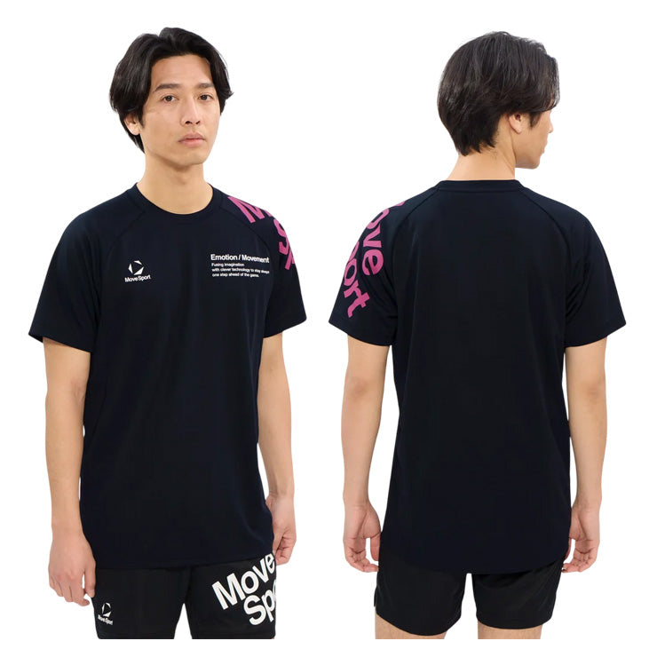 【石川祐希選手着用】2026モデル デサント ムーブスポーツ バレーボール 半袖 プラクティスシャツ Tシャツ バレーシャツ メンズ SV6SHT11U 夏用 スポーツウェア トレーニングウェア ジム ランニング ジョギング ウェア 大きいサイズあり descente movesport