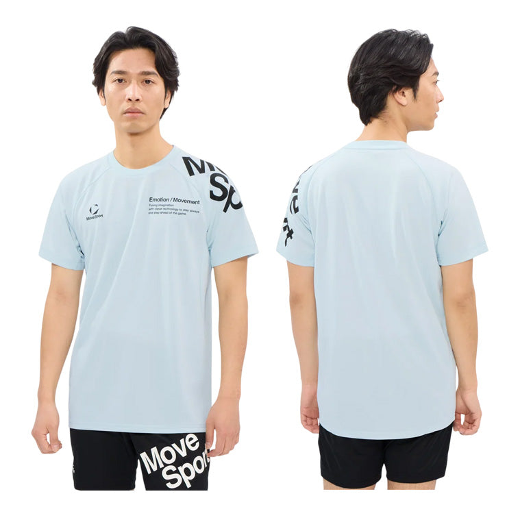 【石川祐希選手着用】2026モデル デサント ムーブスポーツ バレーボール 半袖 プラクティスシャツ Tシャツ バレーシャツ メンズ SV6SHT11U 夏用 スポーツウェア トレーニングウェア ジム ランニング ジョギング ウェア 大きいサイズあり descente movesport